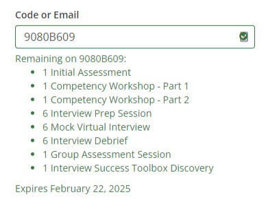 List of options each with a black button labelled ‘select’ to the right of the option